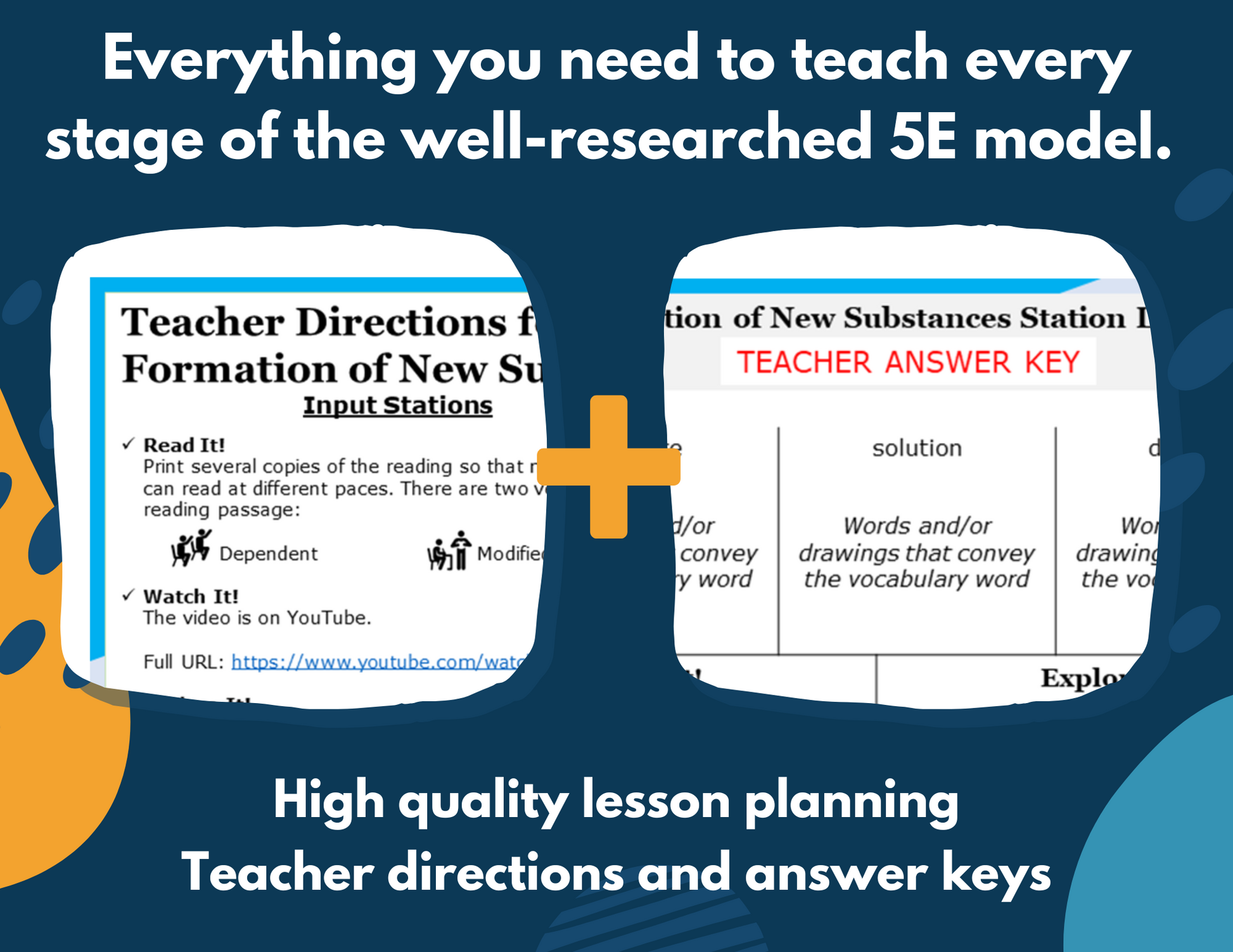 Formation of New Substances - Complete Lesson Plan - 5th Grade