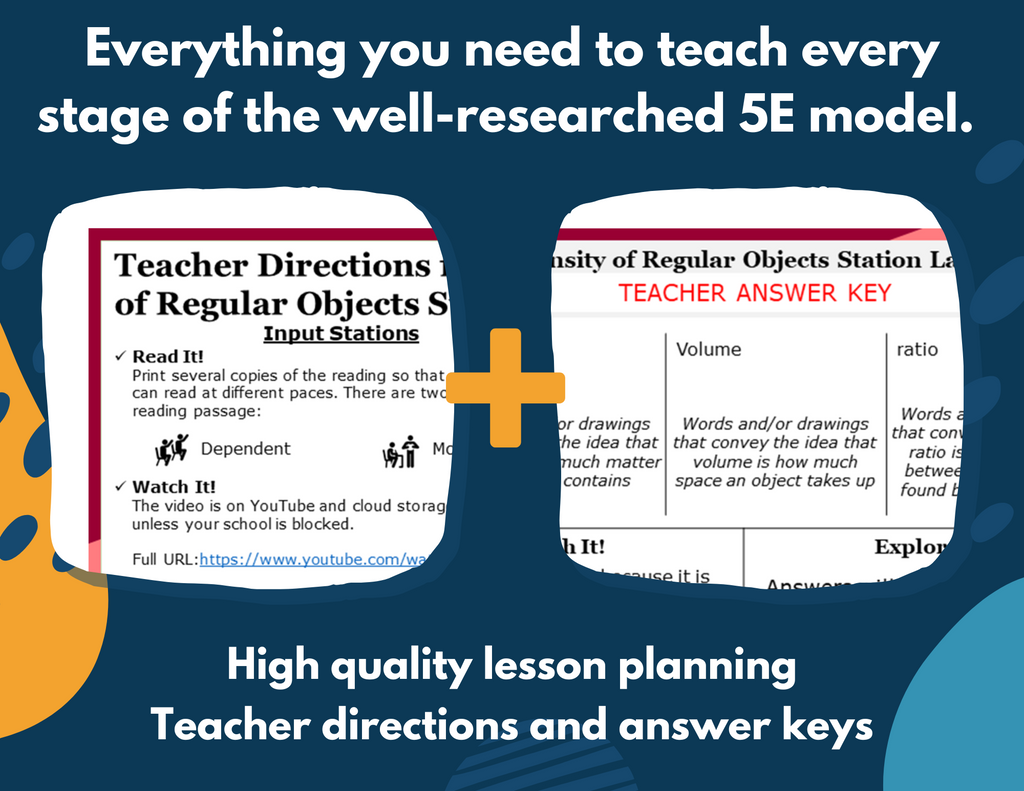 Density of a Regular-Shaped Object Complete Lesson Plan - MS