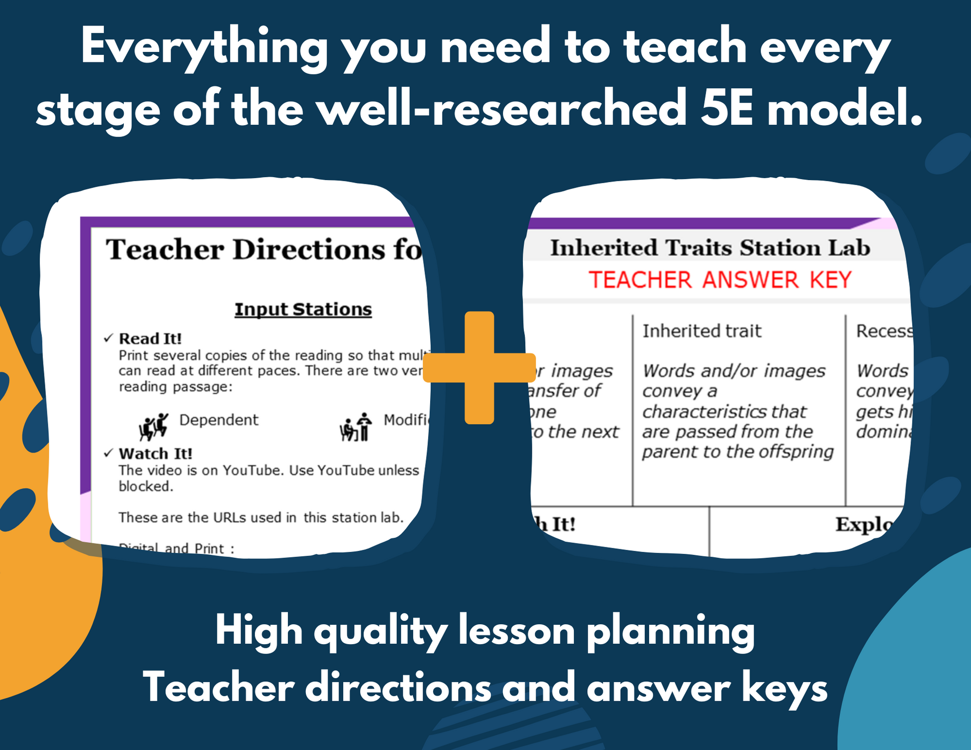 Inherited Traits & DNA Complete Lesson Plan - MS