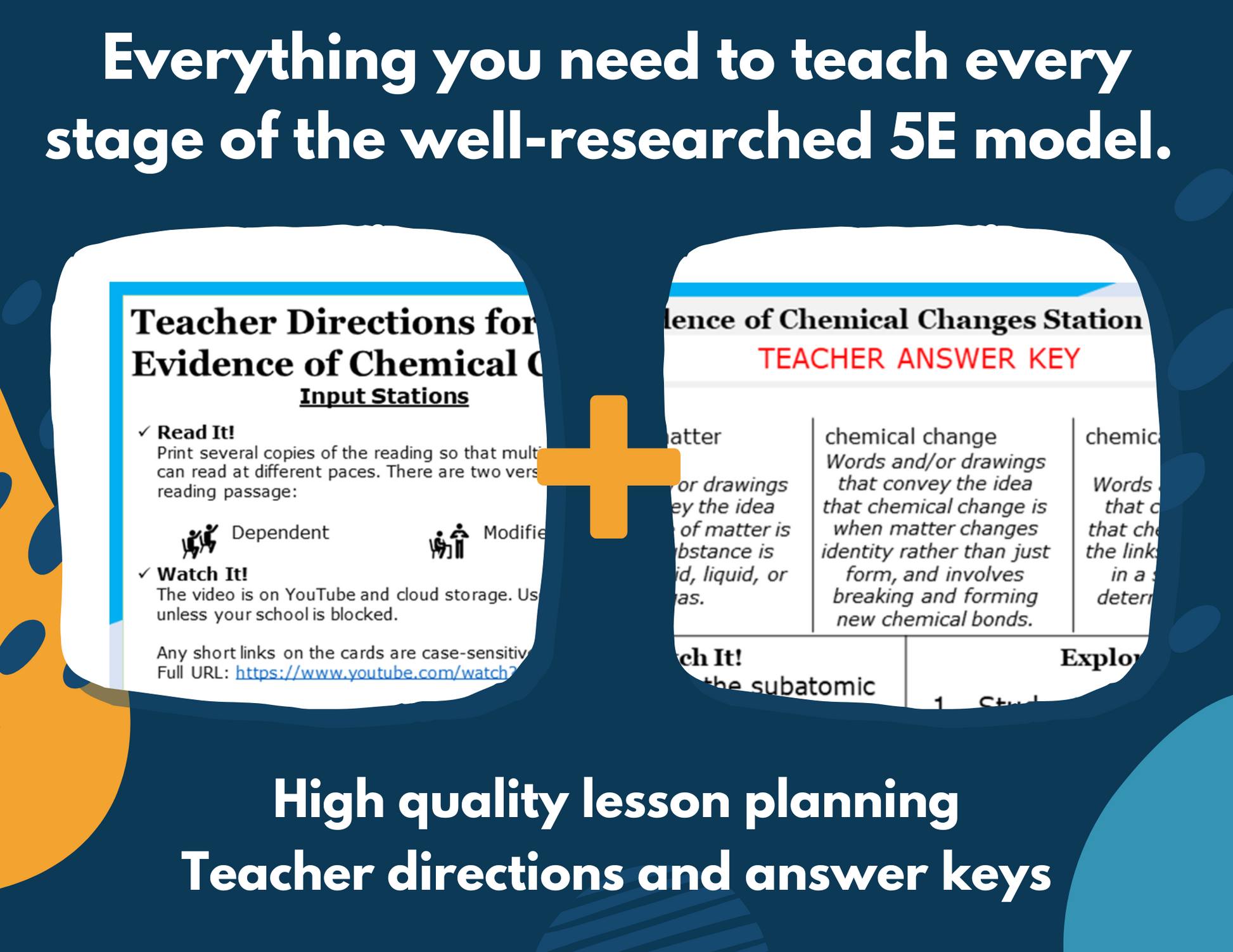 Physical & Chemical Changes Complete Lesson Plan - MS