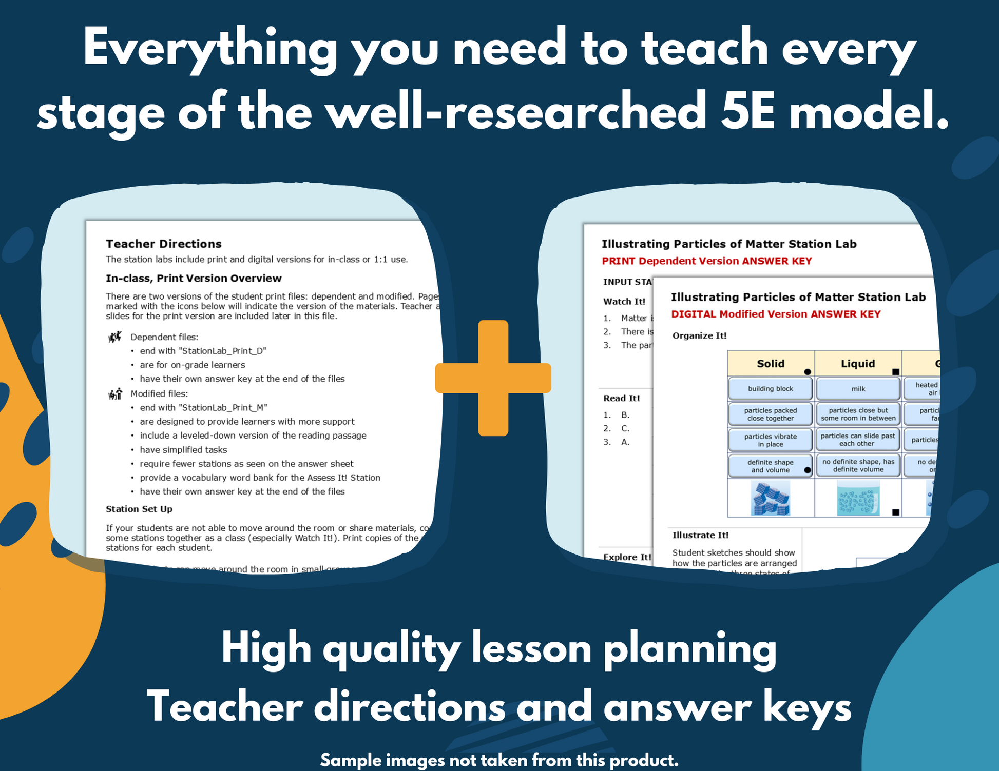 Compare & Contrast Matter Complete Science Lesson - Grade 5, New TEKS 5.6A