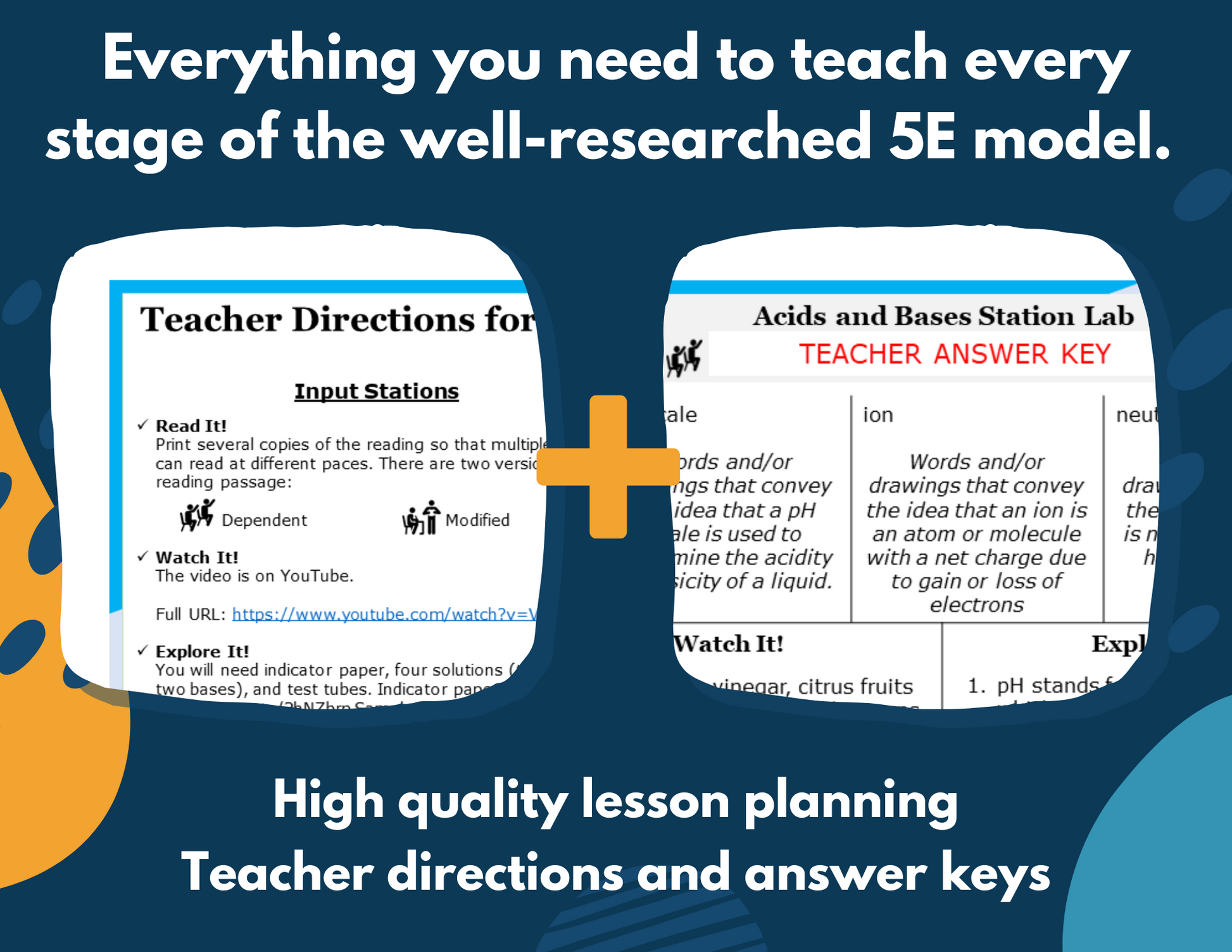 Acids & Bases Complete Lesson Plan - MS 6-8