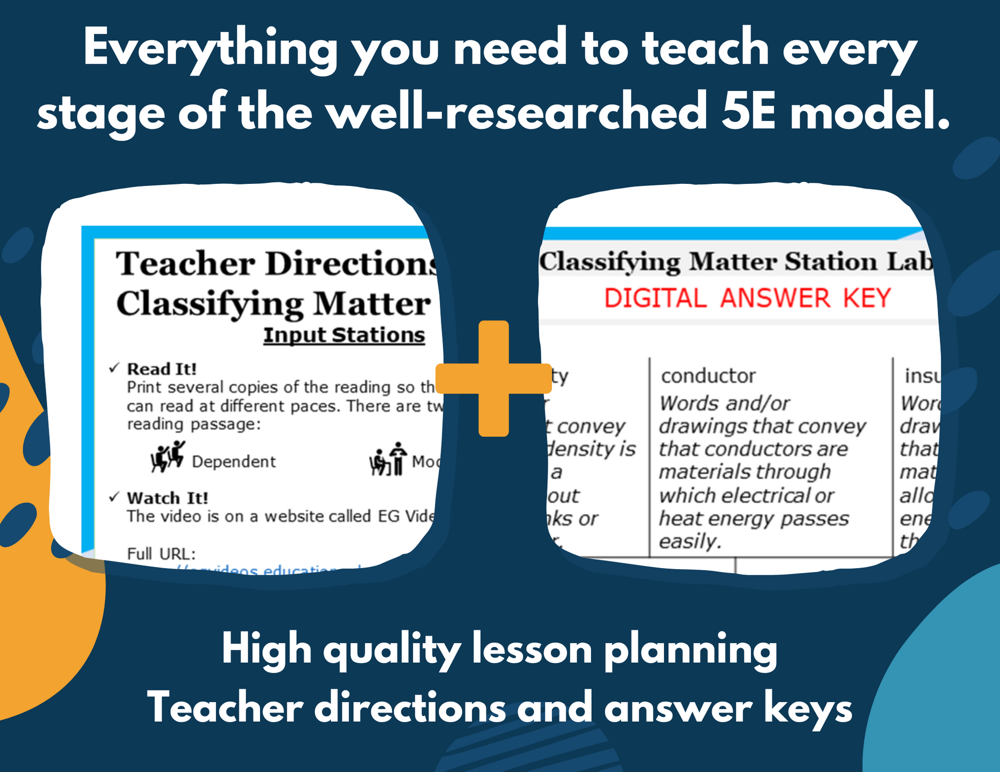 Classifying Matter - Complete Lesson Plan - 5th Grade