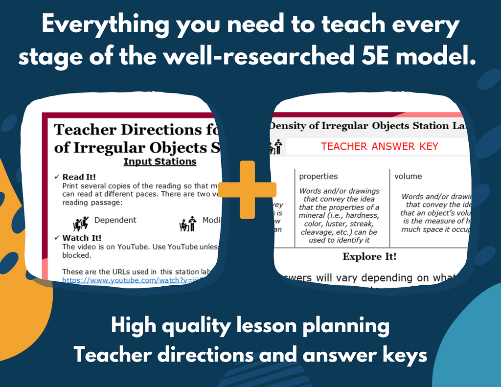 Density of an Irregular-Shaped Object Complete Lesson Plan - MS