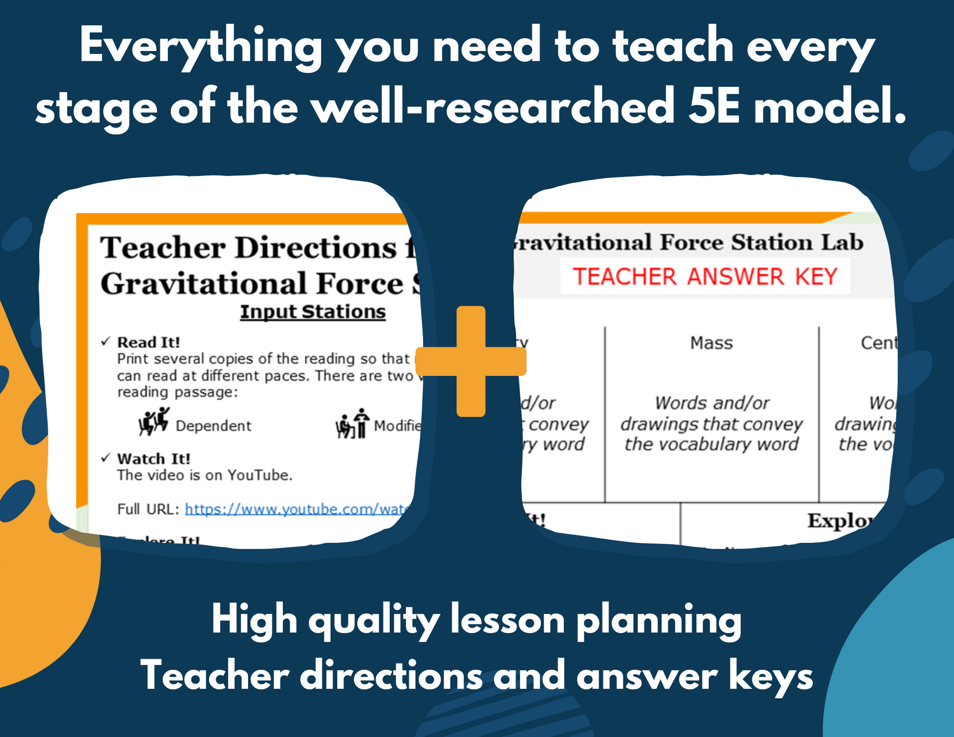 Gravitational Force - Complete Lesson Plan - 5th Grade