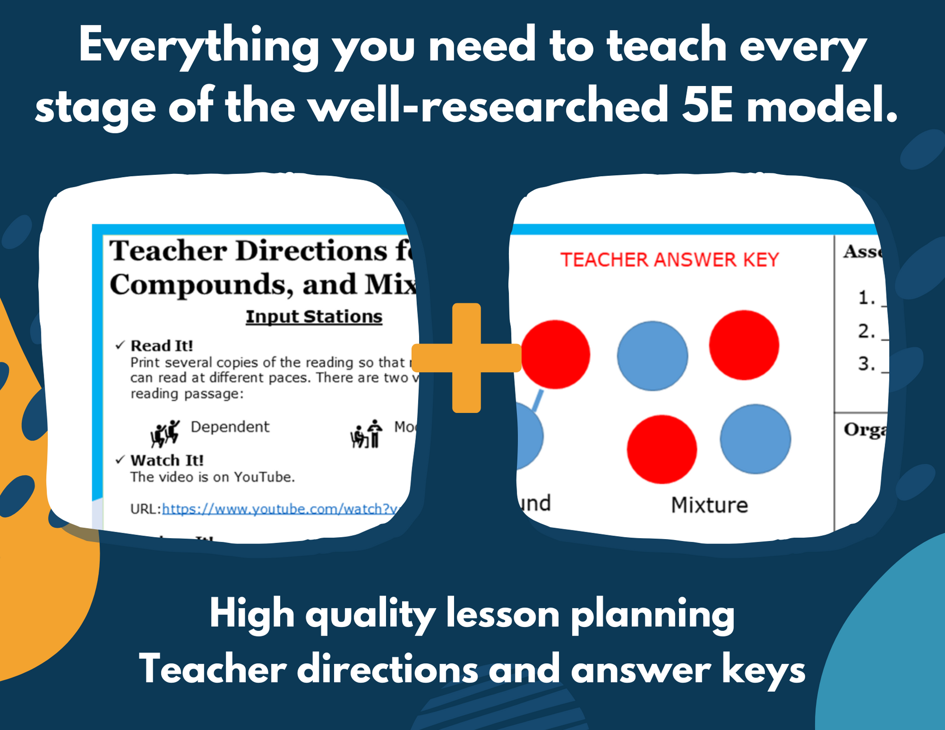 Elements, Compounds, & Mixtures Complete Lesson Plan - MS