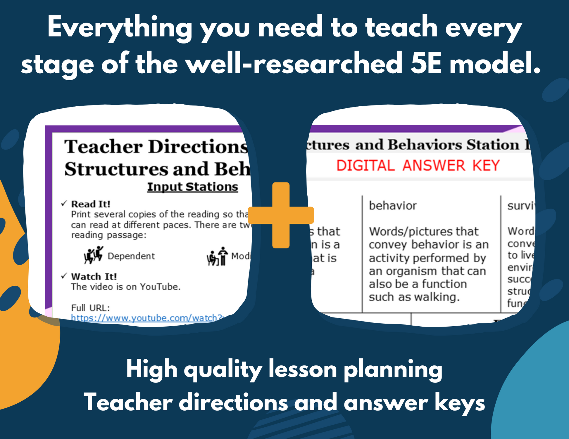 Structures & Behaviors - Complete Lesson Plan - 5th Grade