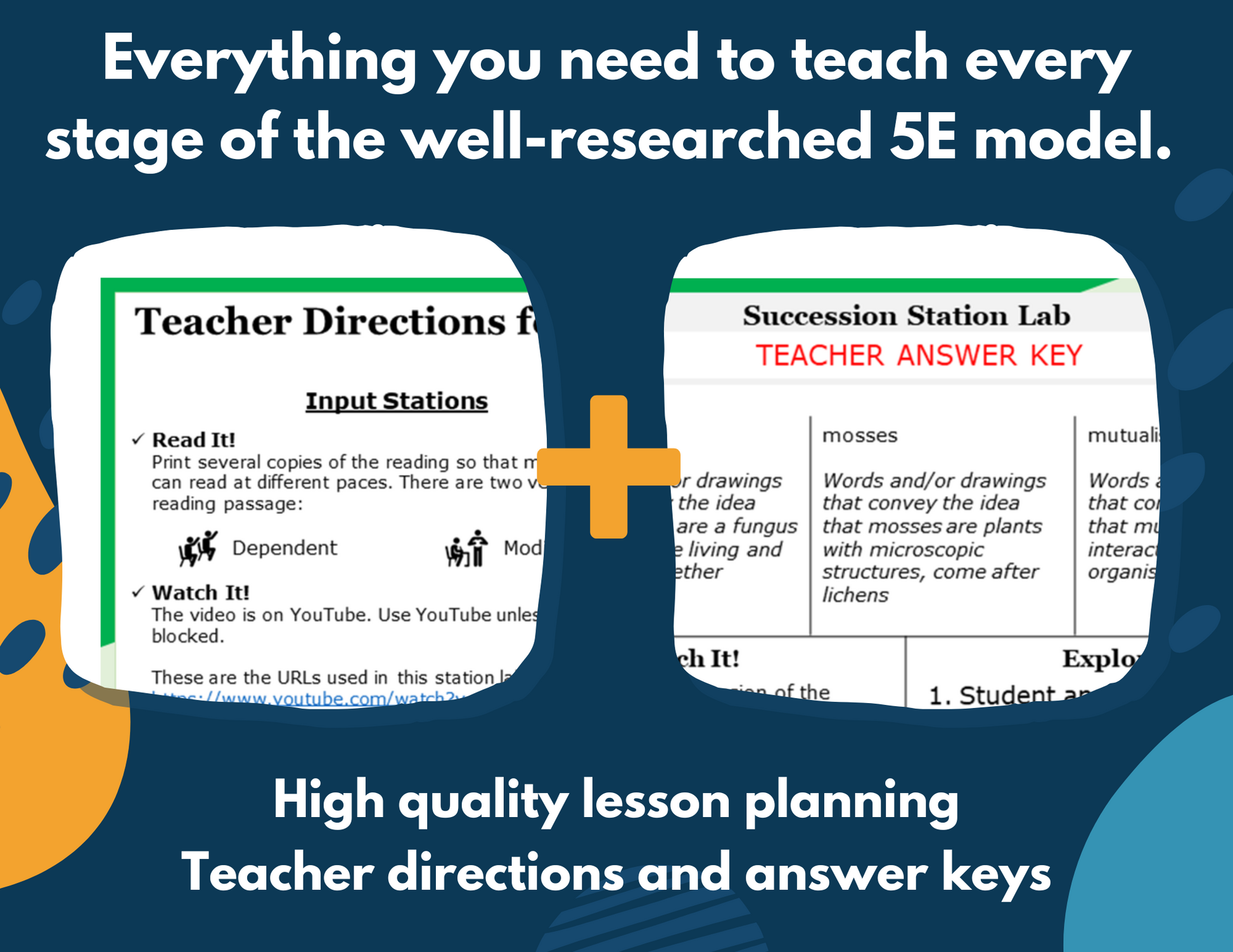 Ecological Succession Complete Lesson Plan - MS