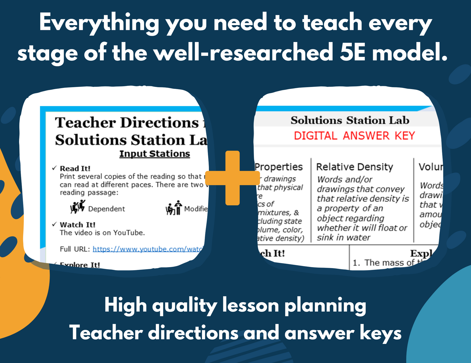 Solutions - Complete Lesson Plan - 5th Grade