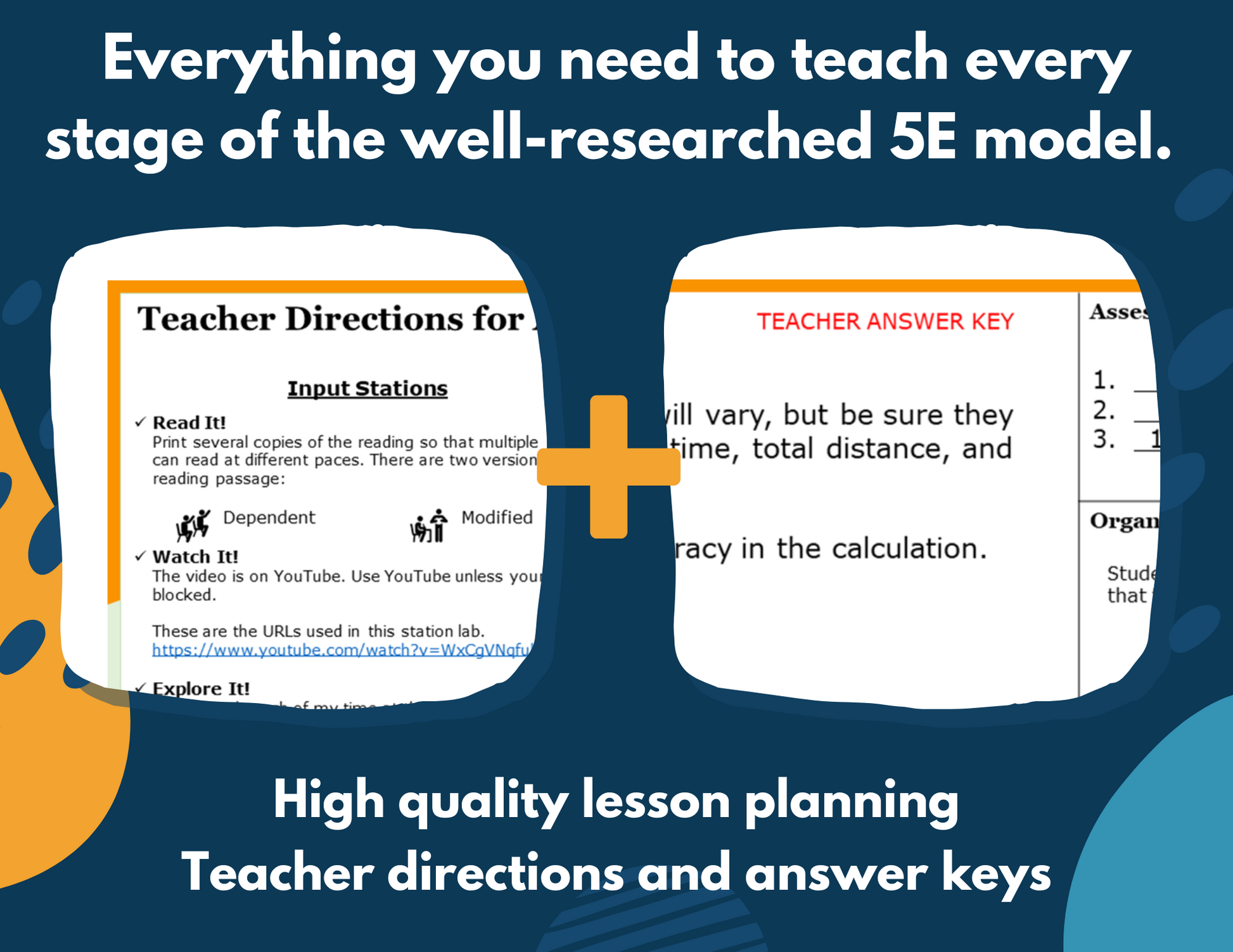 Speed, Velocity, & Acceleration Complete Lesson Plan - MS