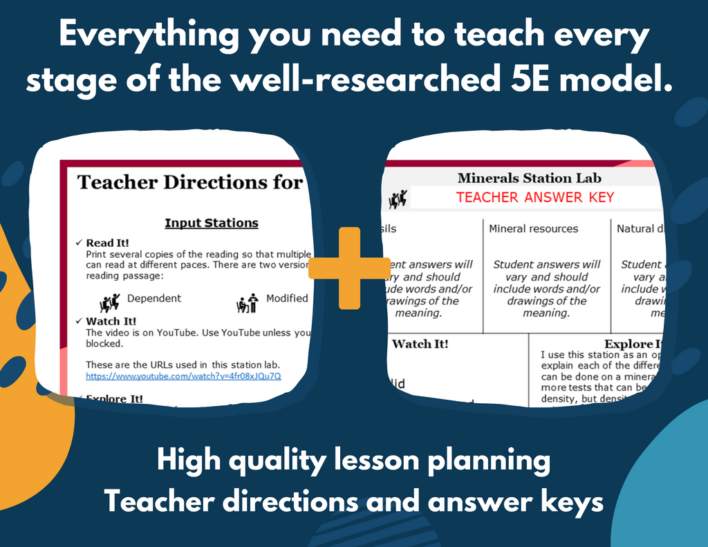Properties of Minerals Complete Lesson Plan - MS