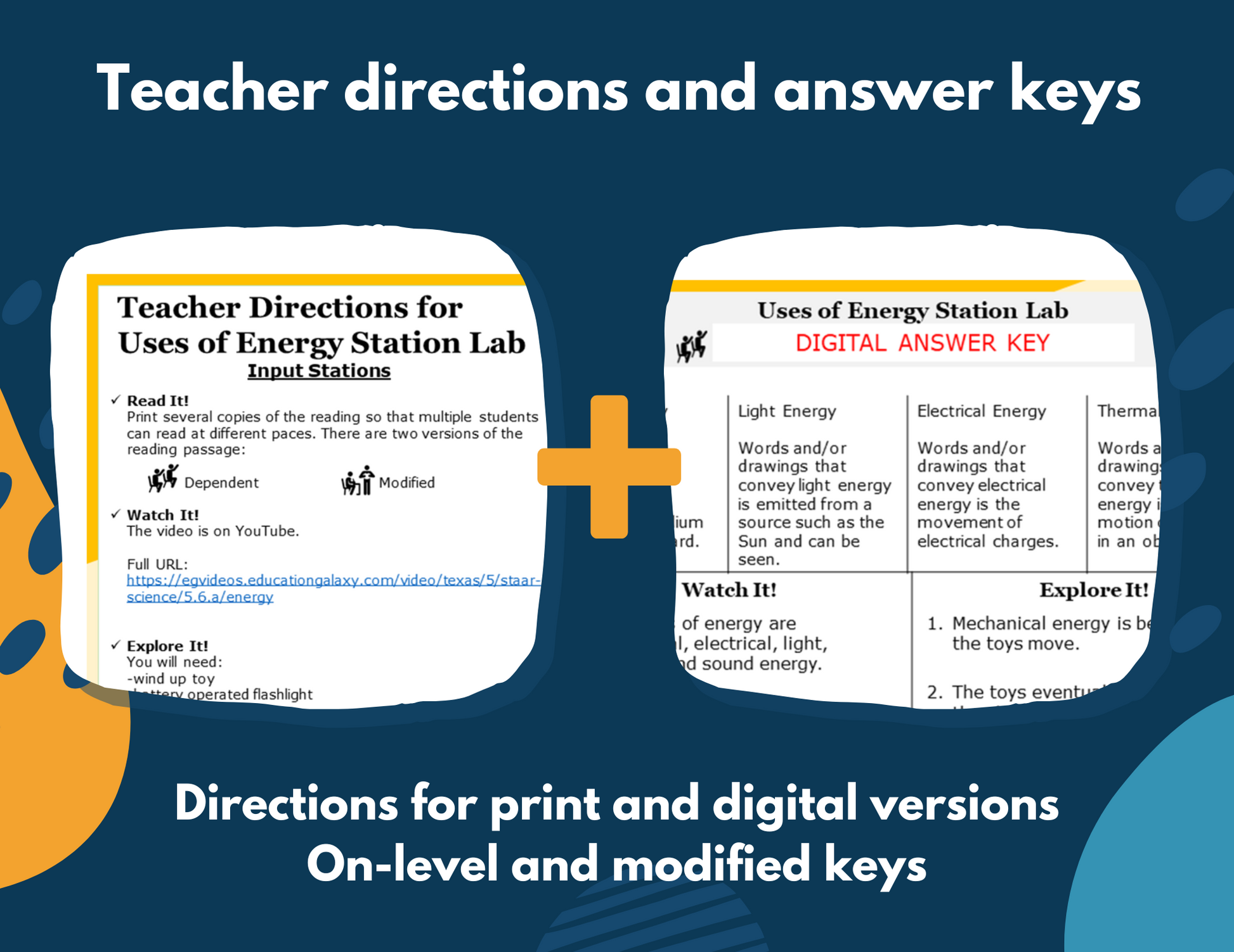 Uses of Energy - Student-Led Station Lab - 5th Grade