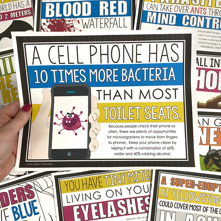 Science is Spooky - Bulletin Board Classroom Posters for Halloween