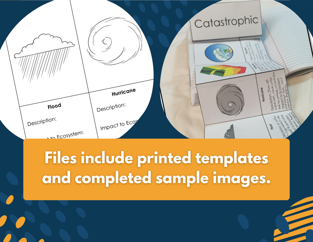 Weather Interactive Notebook Pages - Digital & Print INB - MS 6-8