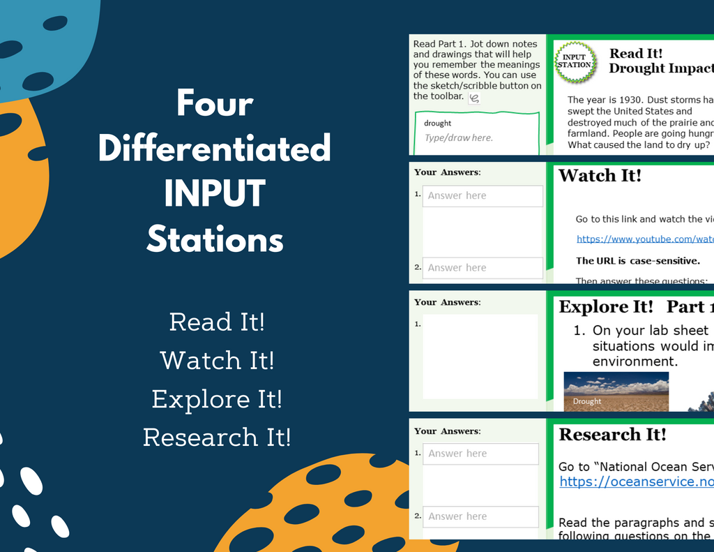 Short & Long-Term Environmental Impacts Student-Led Station Lab - MS