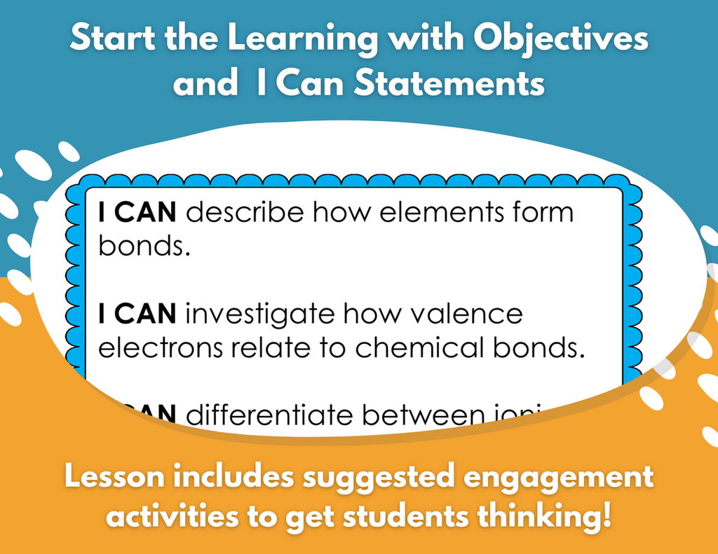 Chemical Bonds Complete Lesson Plan - MS