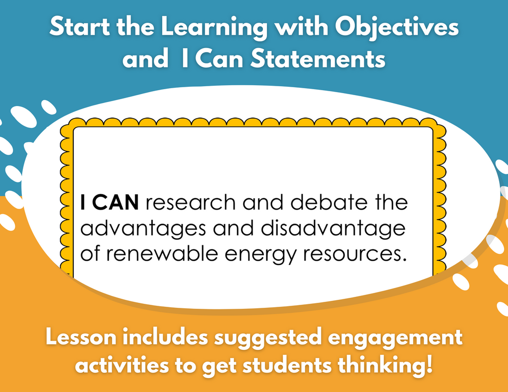 Renewable Energy Resources Complete Lesson Plan - MS