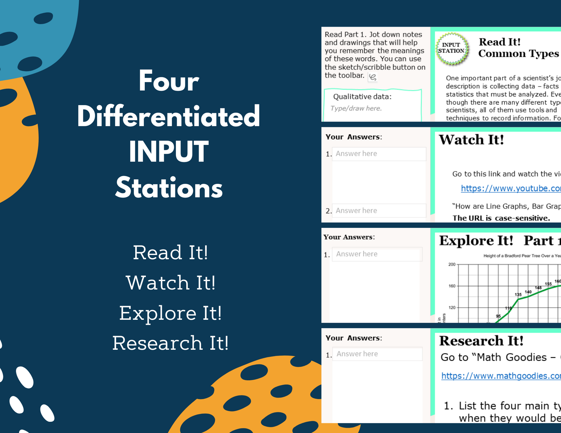 Graphing Station Lab - Grades 6-8