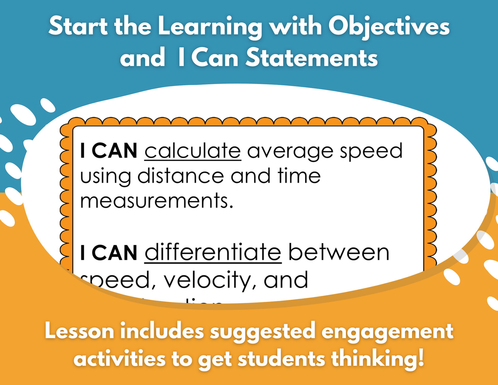 Speed, Velocity, & Acceleration Complete Lesson Plan - MS
