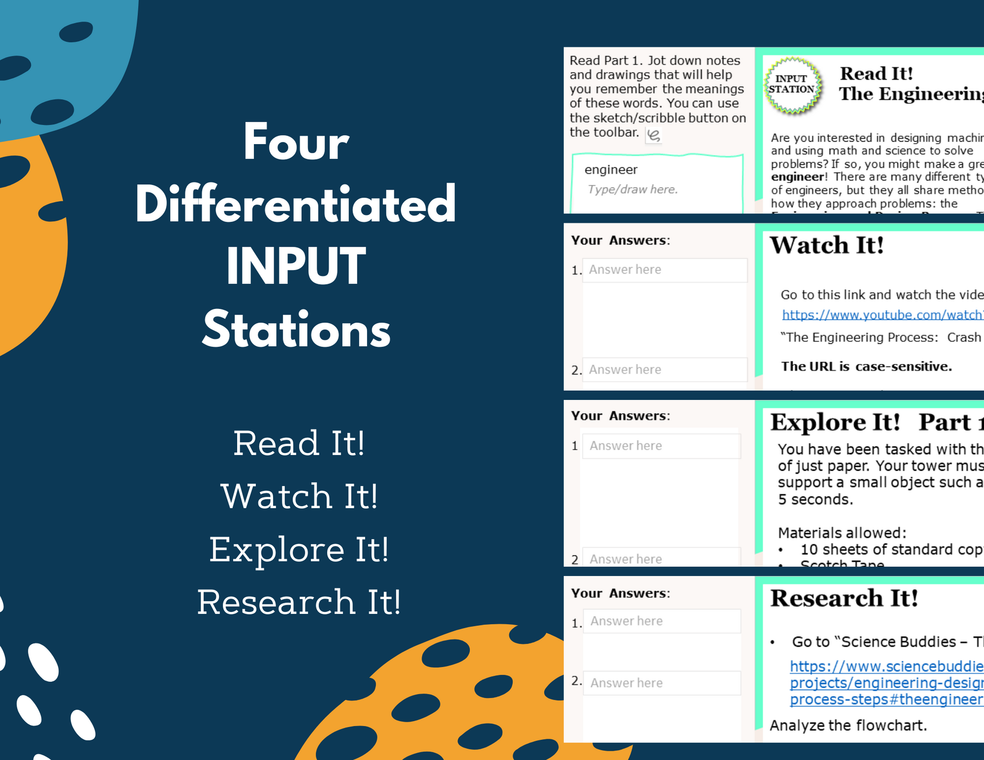 Beginning of the Year Station Lab Bundle - Grades 6-8