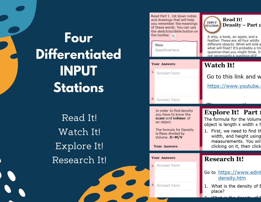 Density of a Regular-Shaped Object -  Station Lab - MS
