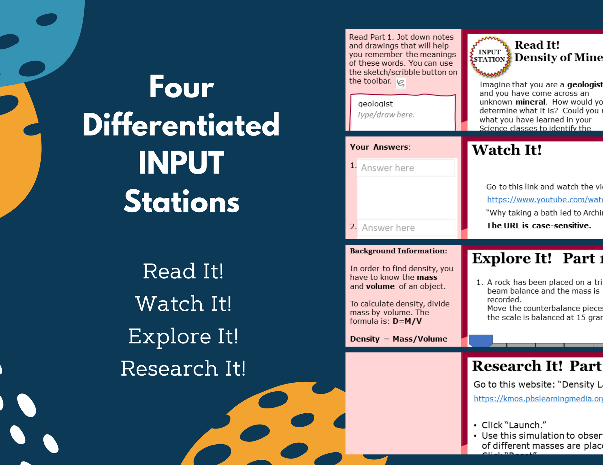 Density of an Irregular-Shaped Object - Station Lab - MS