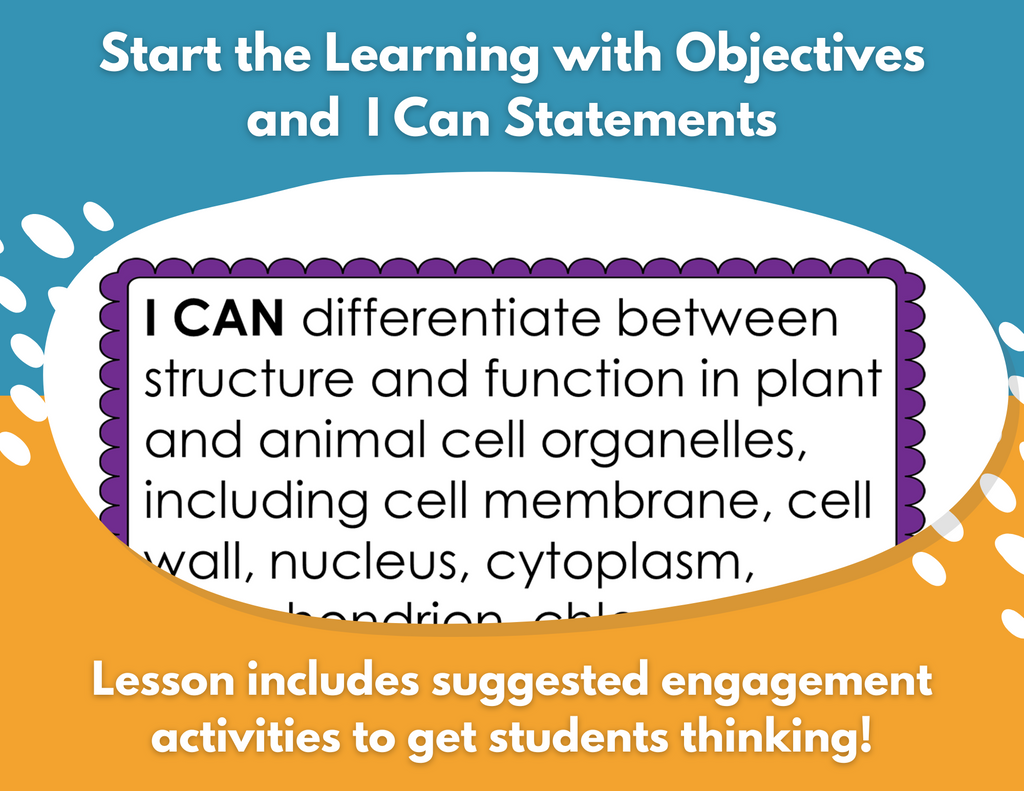 Plant & Animal Cells Complete Lesson Plan - MS