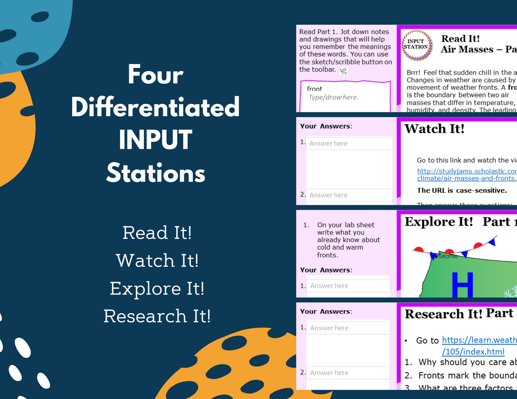 Air Masses & Fronts Station Lab