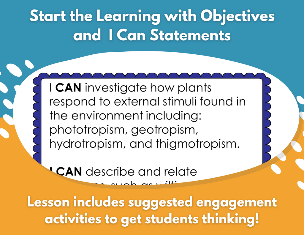 Tropisms & Turgor Pressure Complete Lesson Plan - MS