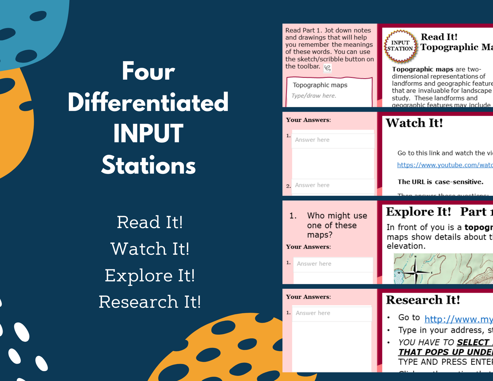 Topographic Maps Station Lab - MS