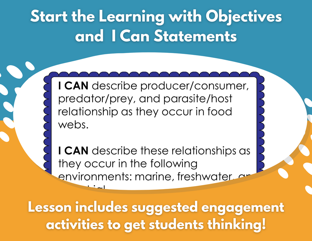 Organism Relationships Complete Lesson Plan - MS