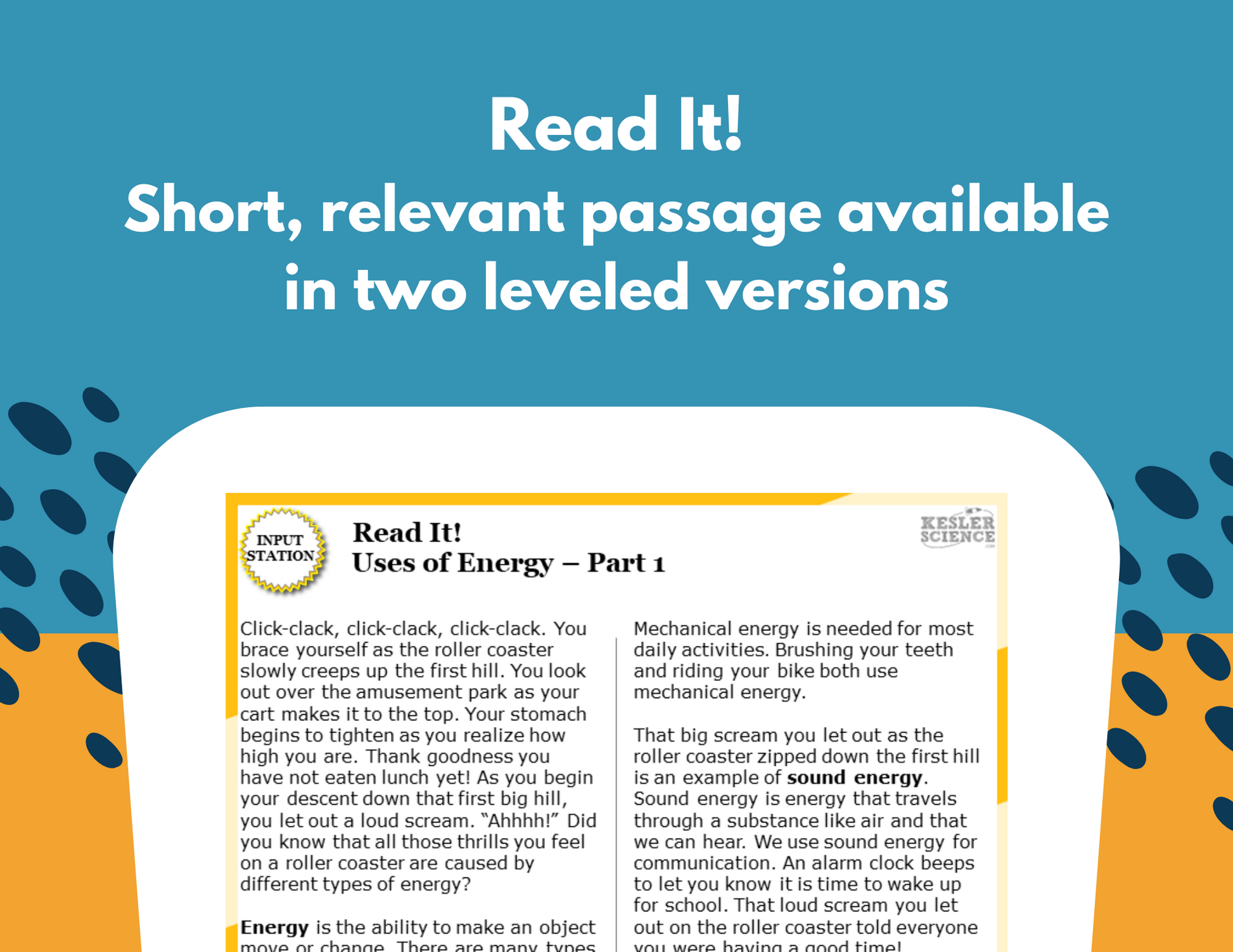 Uses of Energy - Student-Led Station Lab - 5th Grade