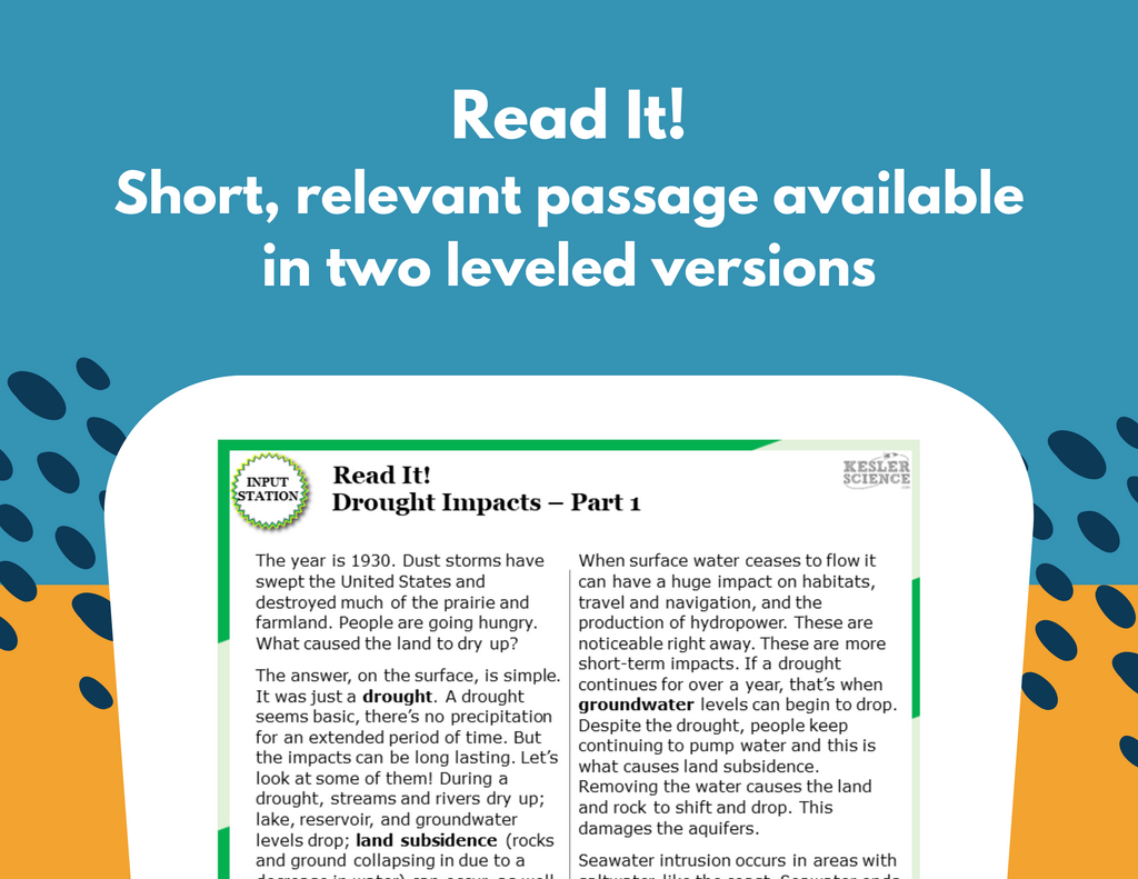 Short & Long-Term Environmental Impacts Student-Led Station Lab - MS