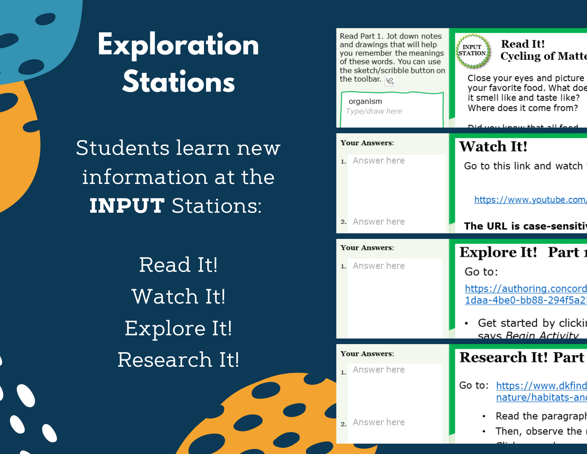 Cycling of Matter in an Ecosystem - Complete Lesson Plan - 5th Grade