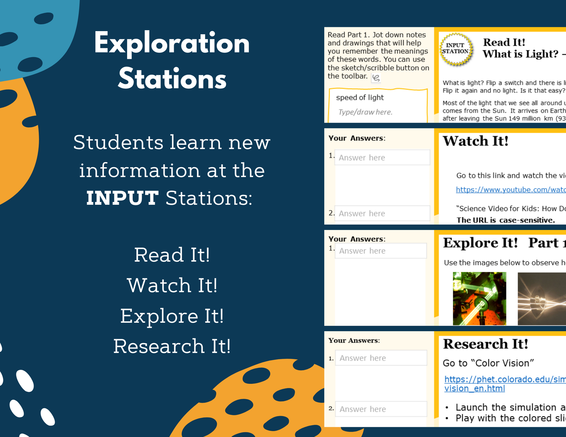 Visible Light Complete Lesson Plan - MS