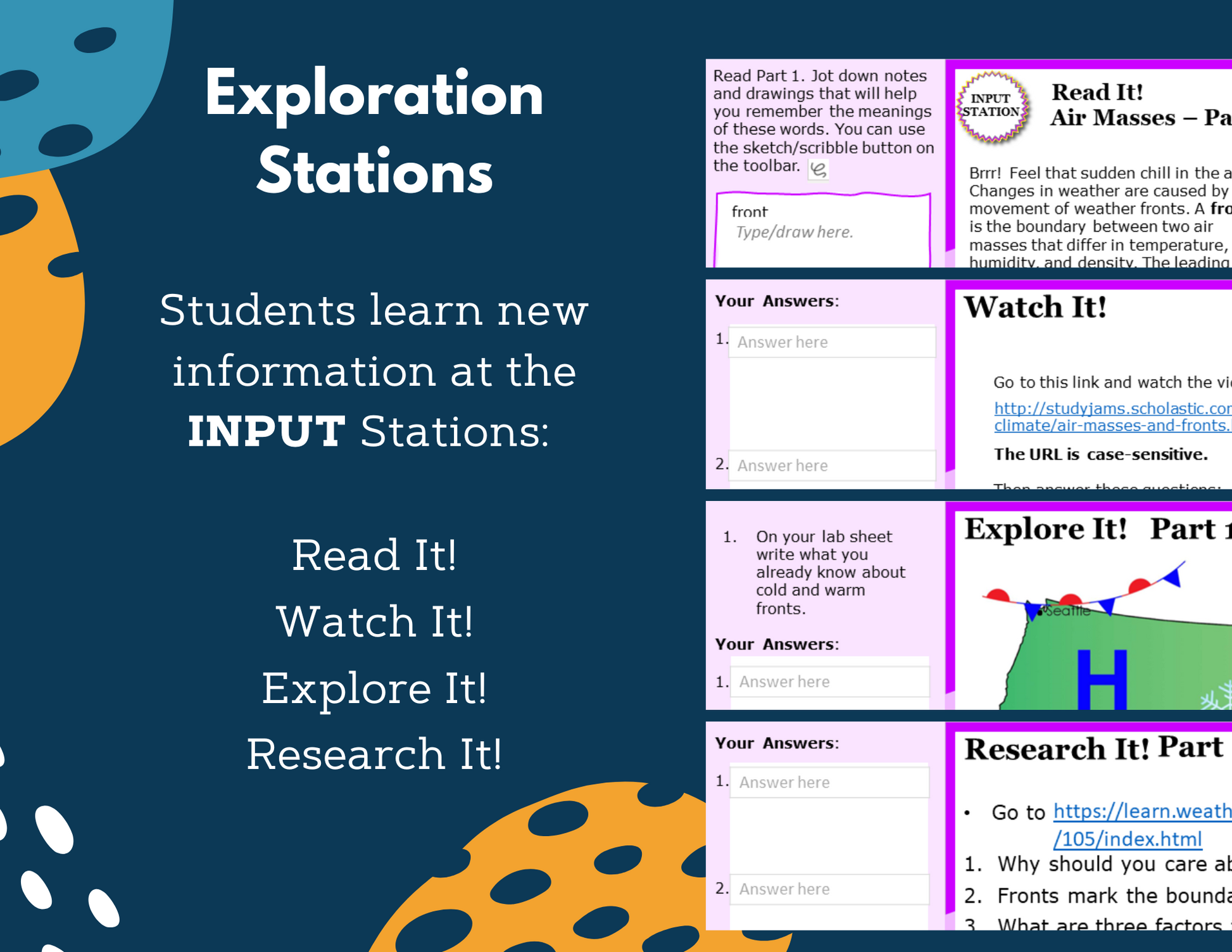 Weather Maps & Air Pressure Complete Lesson Plan - MS