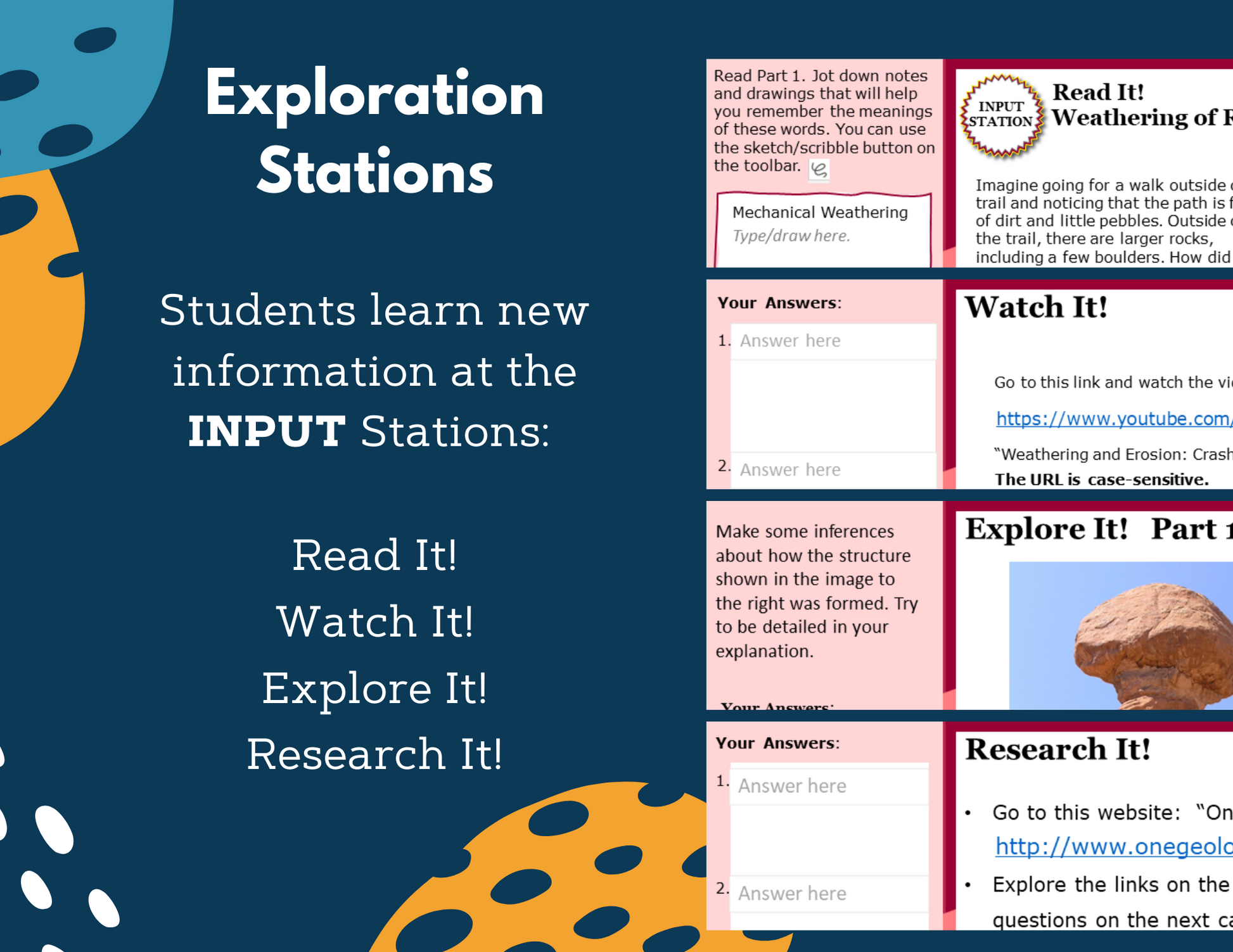 Weathering, Erosion, & Deposition Complete Lesson Plan - MS
