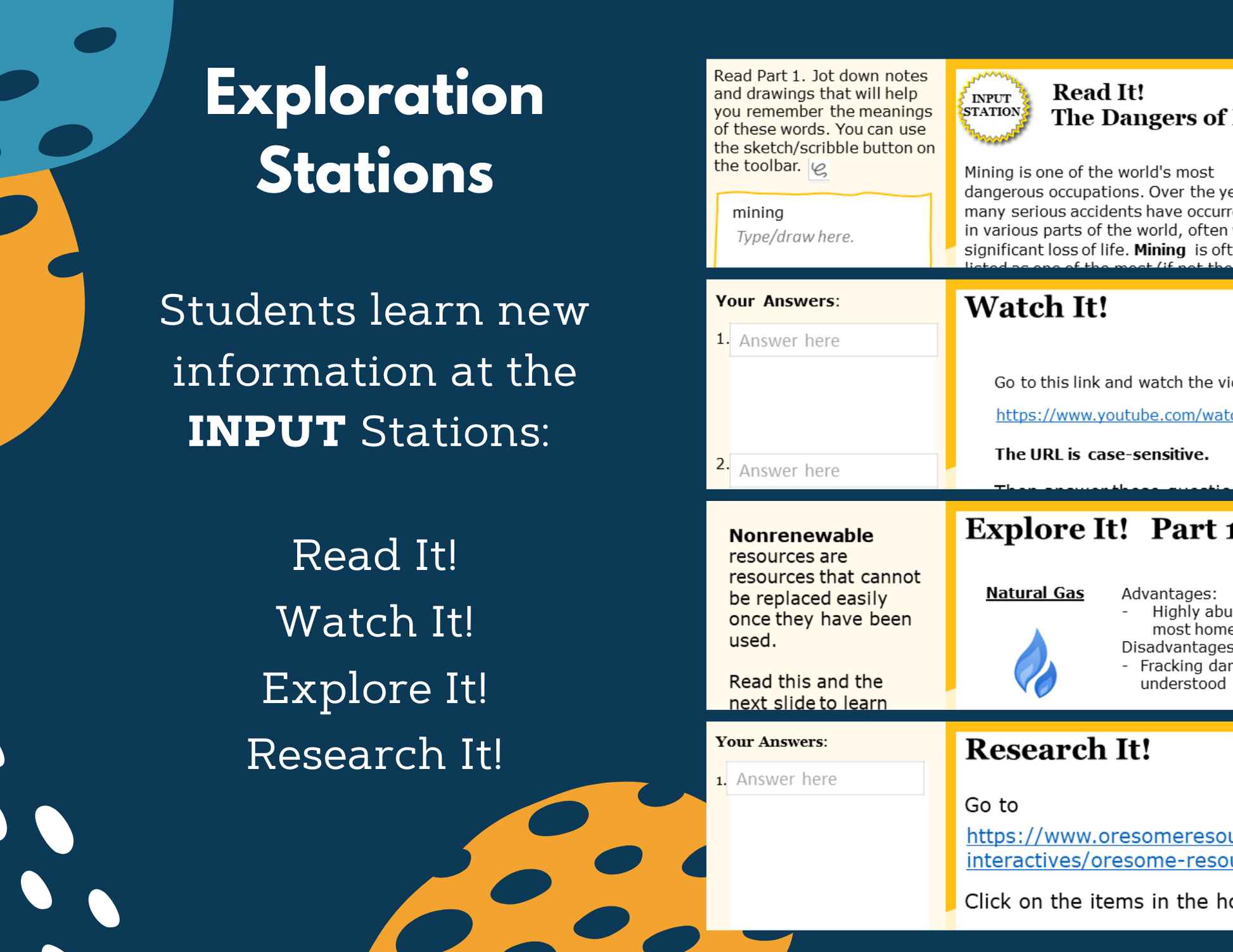 Nonrenewable Energy Resources Complete Lesson Plan - MS