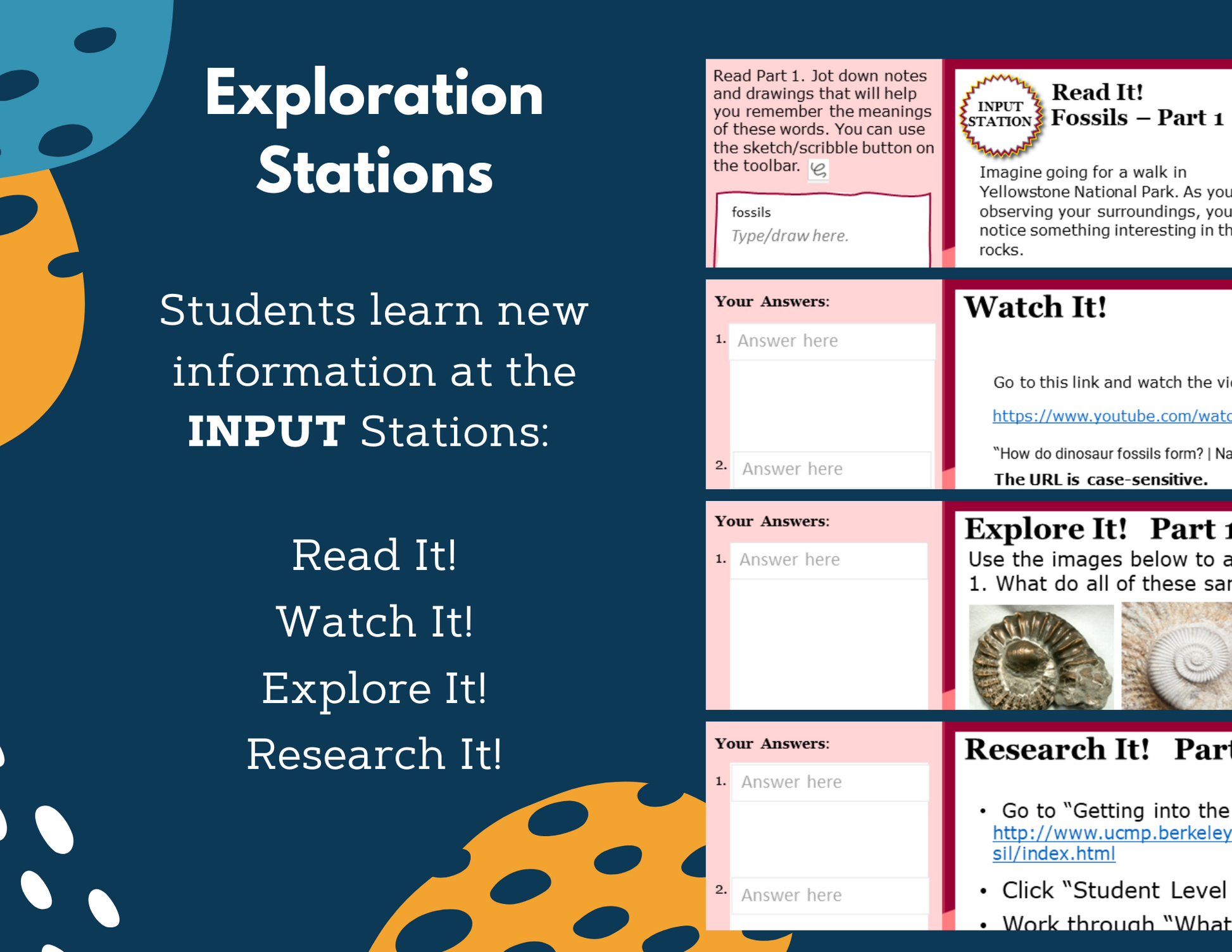 Fossils Complete Lesson Plan - MS