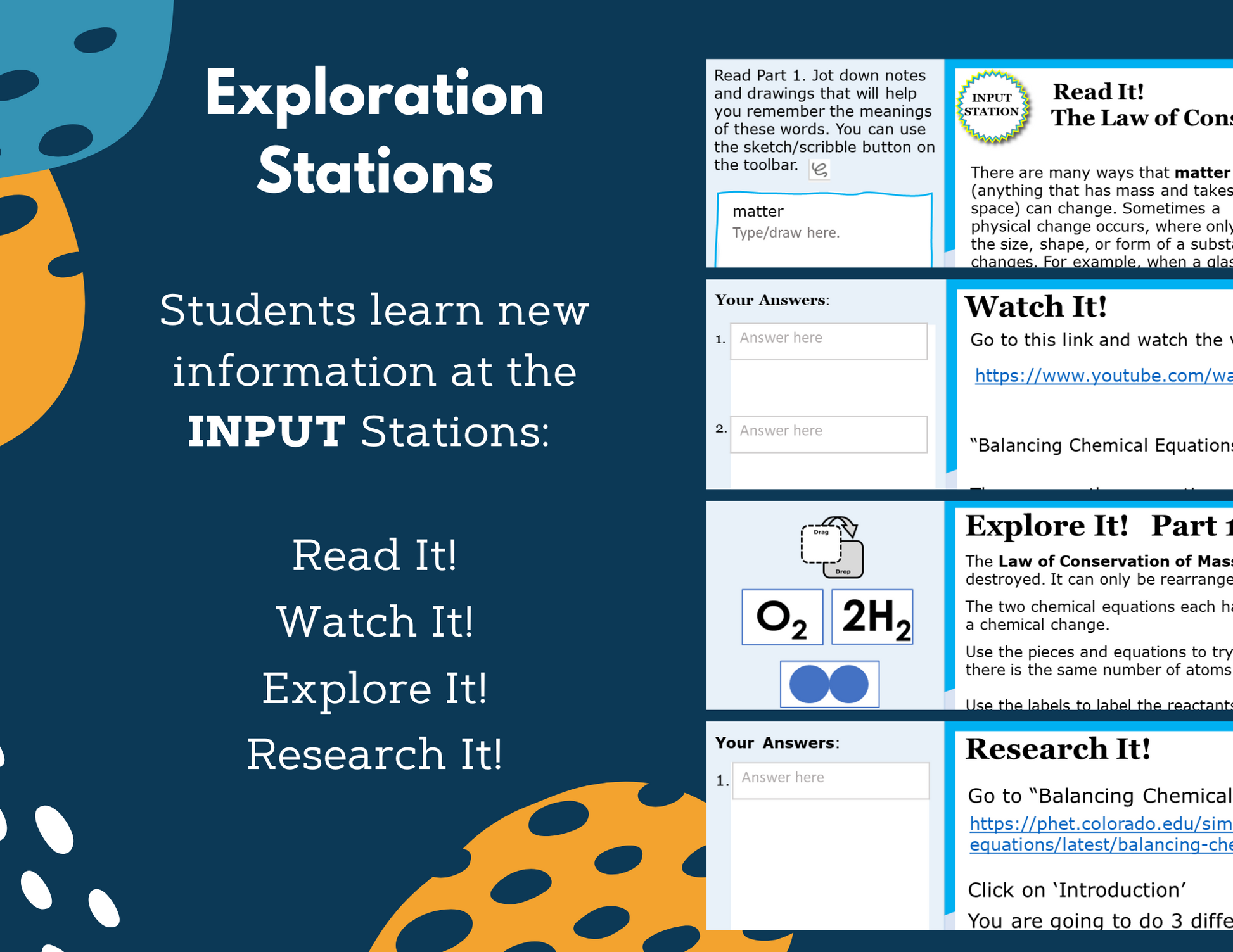 2021 TEKS MS 6-8 5E Lessons: Chemistry Bundle