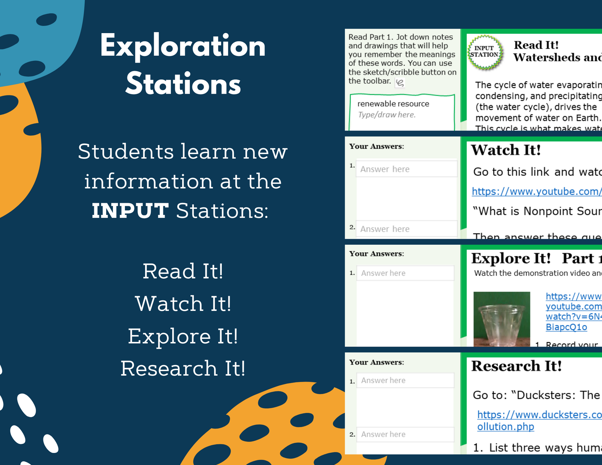 Watersheds & Human Impact Complete Lesson Plan - MS