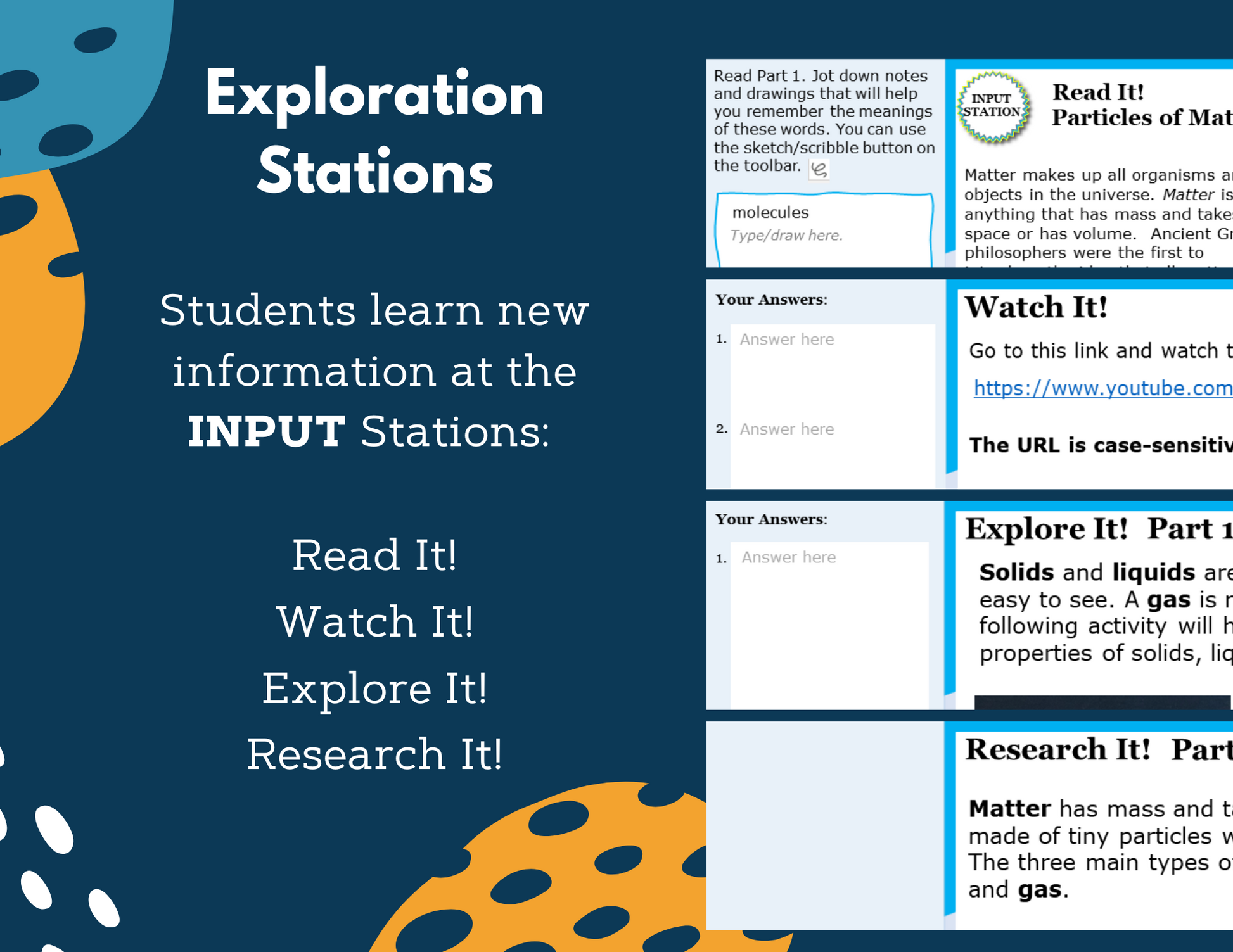 Particles of Matter - Complete Lesson Plan - NGSS-5 PS1-1 - 5th Grade