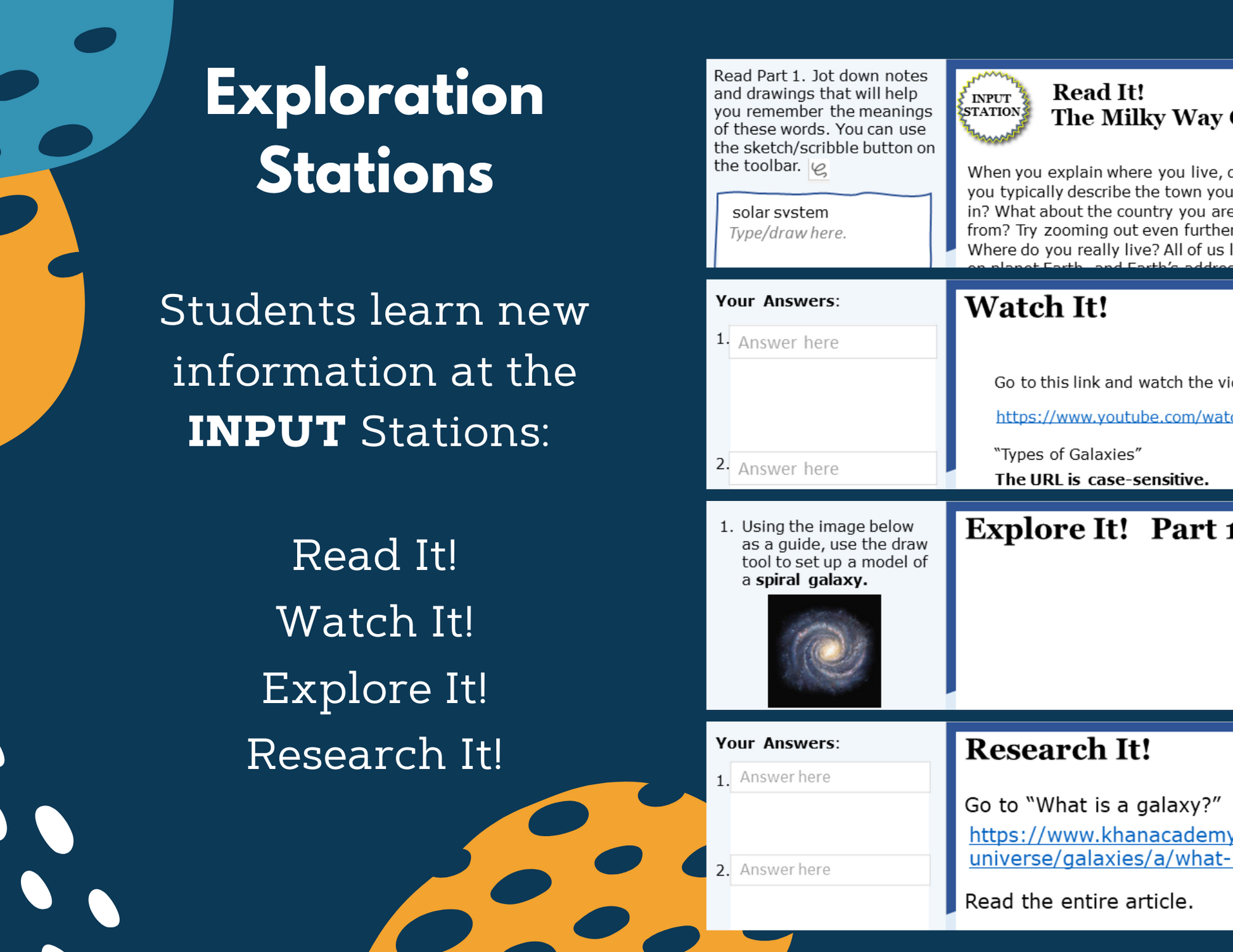 Galaxies & Light Years Complete Lesson Plan - MS