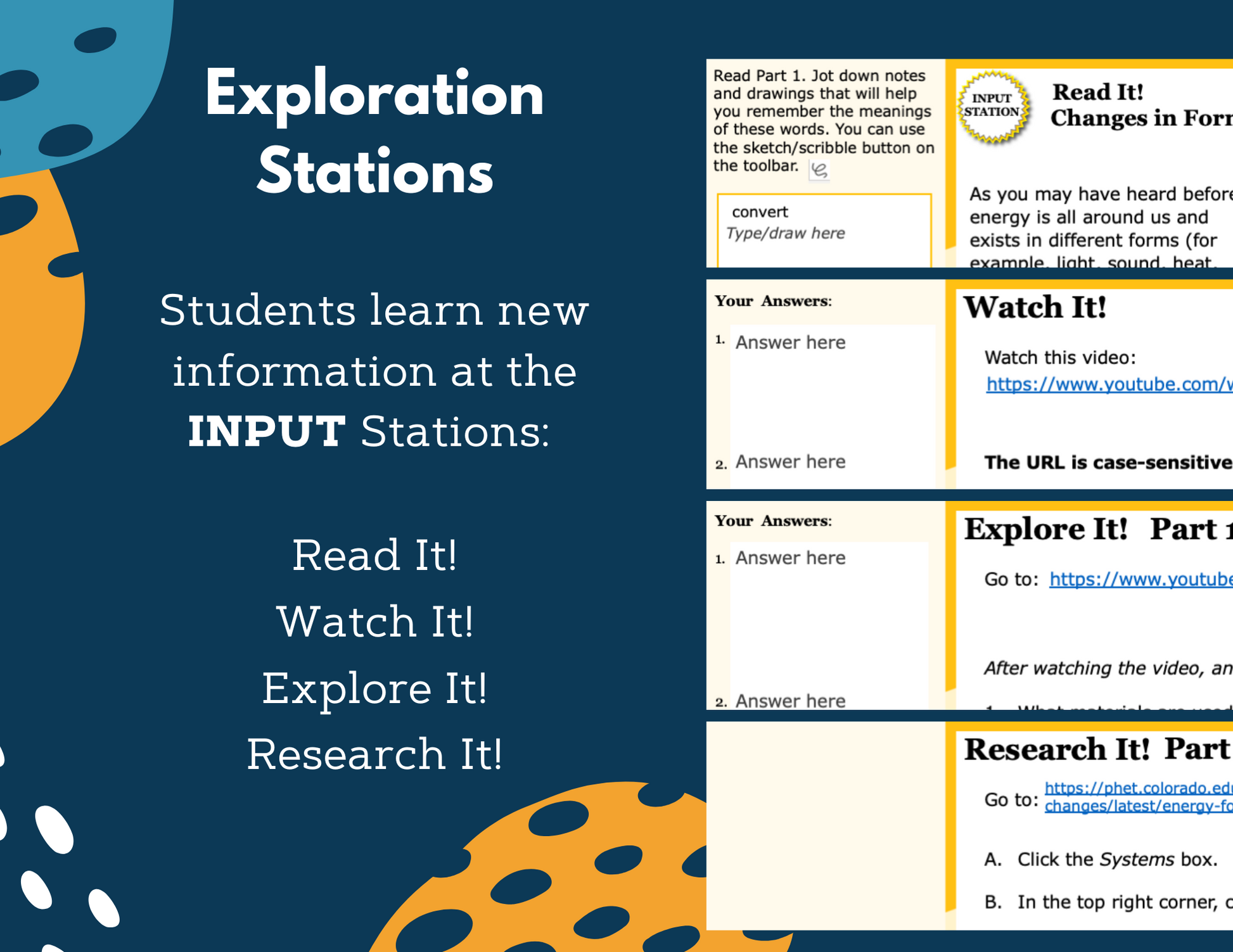 Changes in Forms of Energy - Complete Lesson Plan - NGSS 4-PS3-4 - 4th Grade