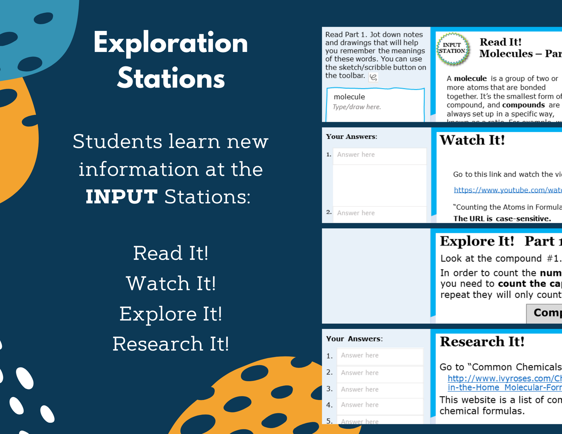 Counting Atoms & Elements Complete Lesson Plan - MS