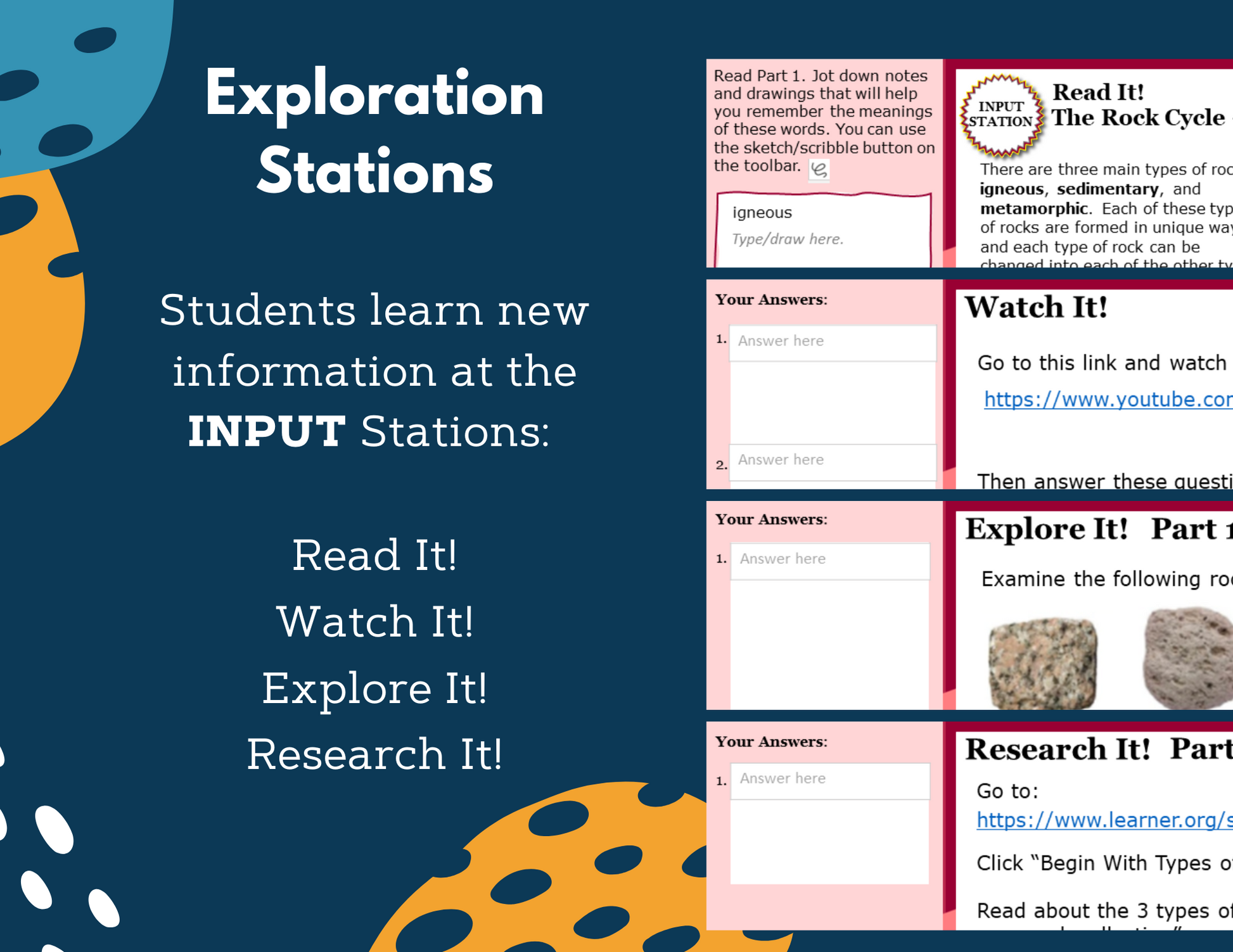 Rock Cycle Complete Lesson Plan - MS