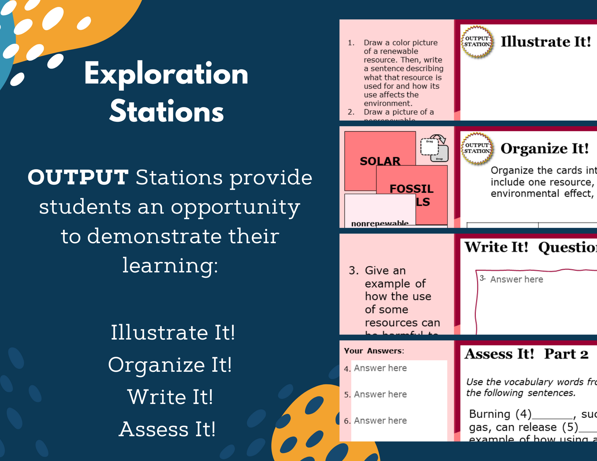 Natural Resources & the Environment - Complete Lesson Plan - NGSS 4-ESS3-1, 4th