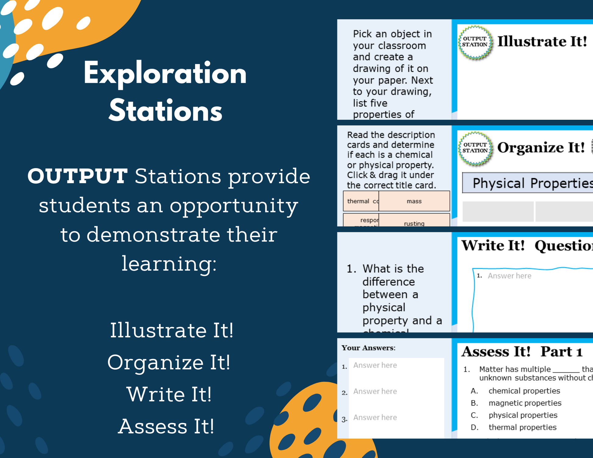 Properties of Matter - Complete Lesson Plan - NGSS 5 PS1-3 - 5th Grade