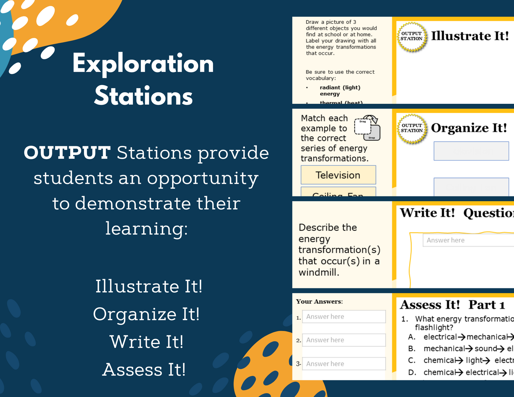 Energy Transformations Complete Lesson Plan - MS