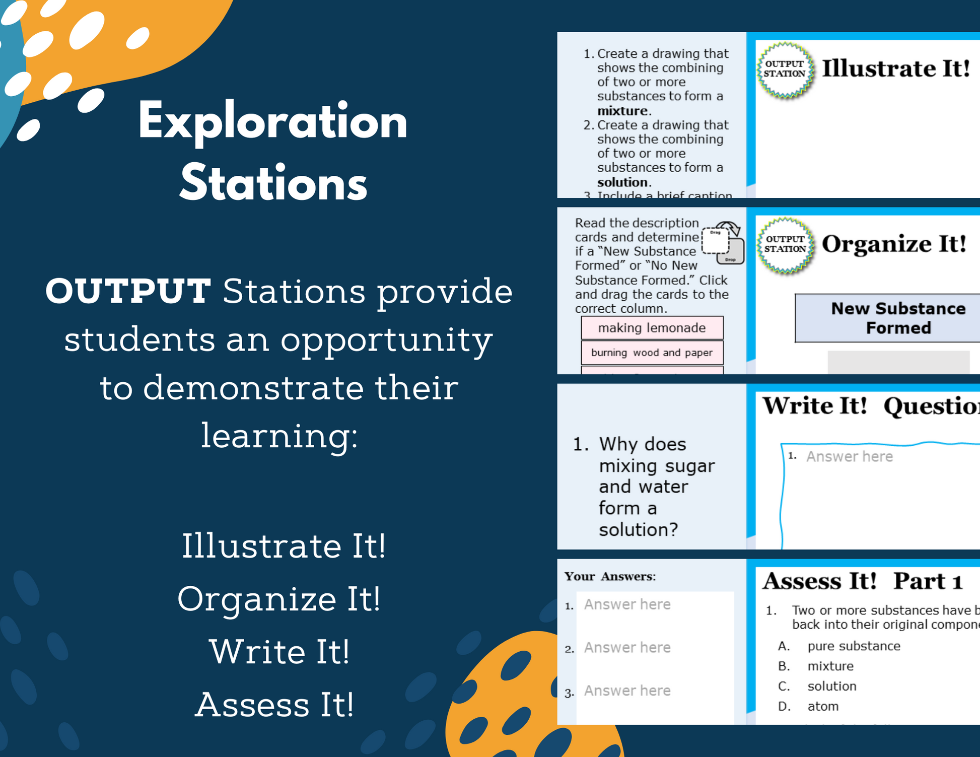 Formation of New Substances - Complete Lesson Plan - 5th Grade